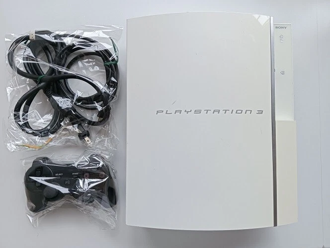 PlayStation 3 PS3 Ceramic White 80GB CECHL Console Accessories