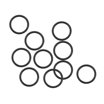 Fluorine Rubber O Rings, 11mm OD, 9mm ID, 1mm Width, Seal Gasket Black 10Pcs