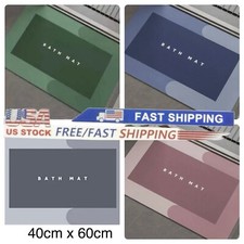 Non-Slip Super Absorbent Floor Mat Quick Drying Bathroom Shower Carpet Rug/Rect