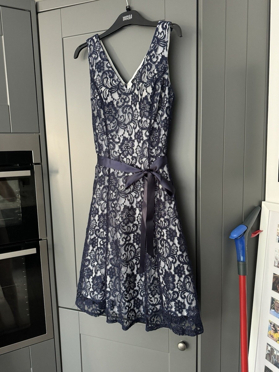 black lace silk dress Shona Joy - La Lune Lace Back Maxi Dress - Black main image 1