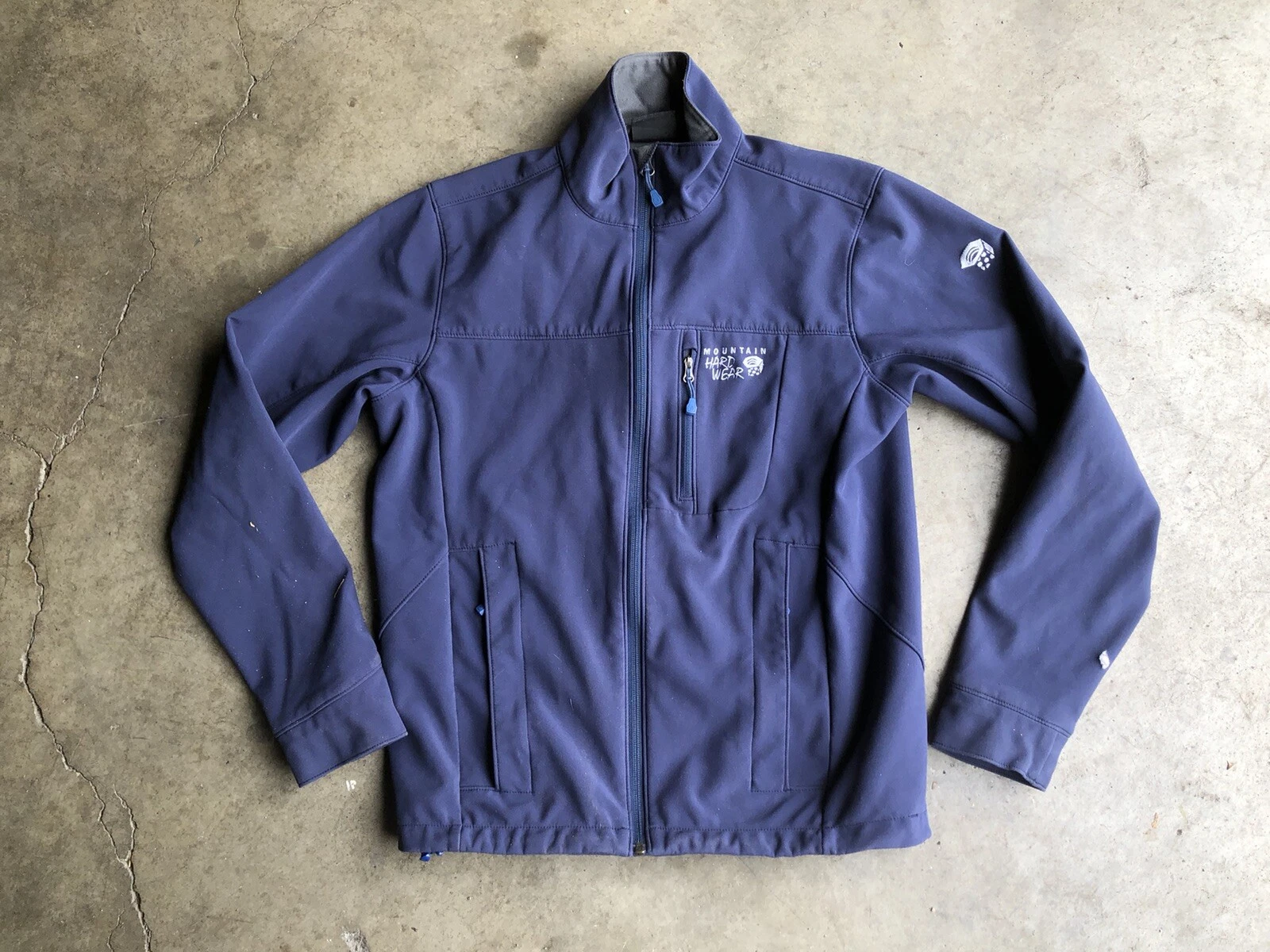 Mountain Hardwear Android Softshell Jacket sz Small Blue OM4469