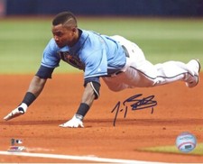 Tim Beckham Tampa Bay Rays Autographed 8x10 Photo with COA