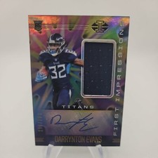 2020 Illusions First Impressions Memorabilia /299 Darrynton Evans Rookie Auto RC