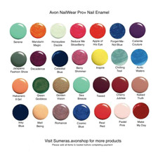 Image of Various Nail Enamels ~Avon Nail Wear Pro+ ~ Various Shades ~ Free P&P ~ New
