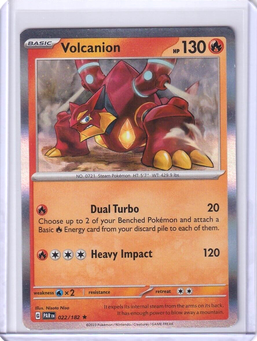 Volcanion Holo #22 Pokemon TCG Paradox Rift 2023