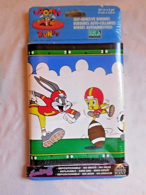 Vintage Looney Tunes Border 4 Self Adhesive Border Wallpaper SEALED 6 3/4  X 5YD