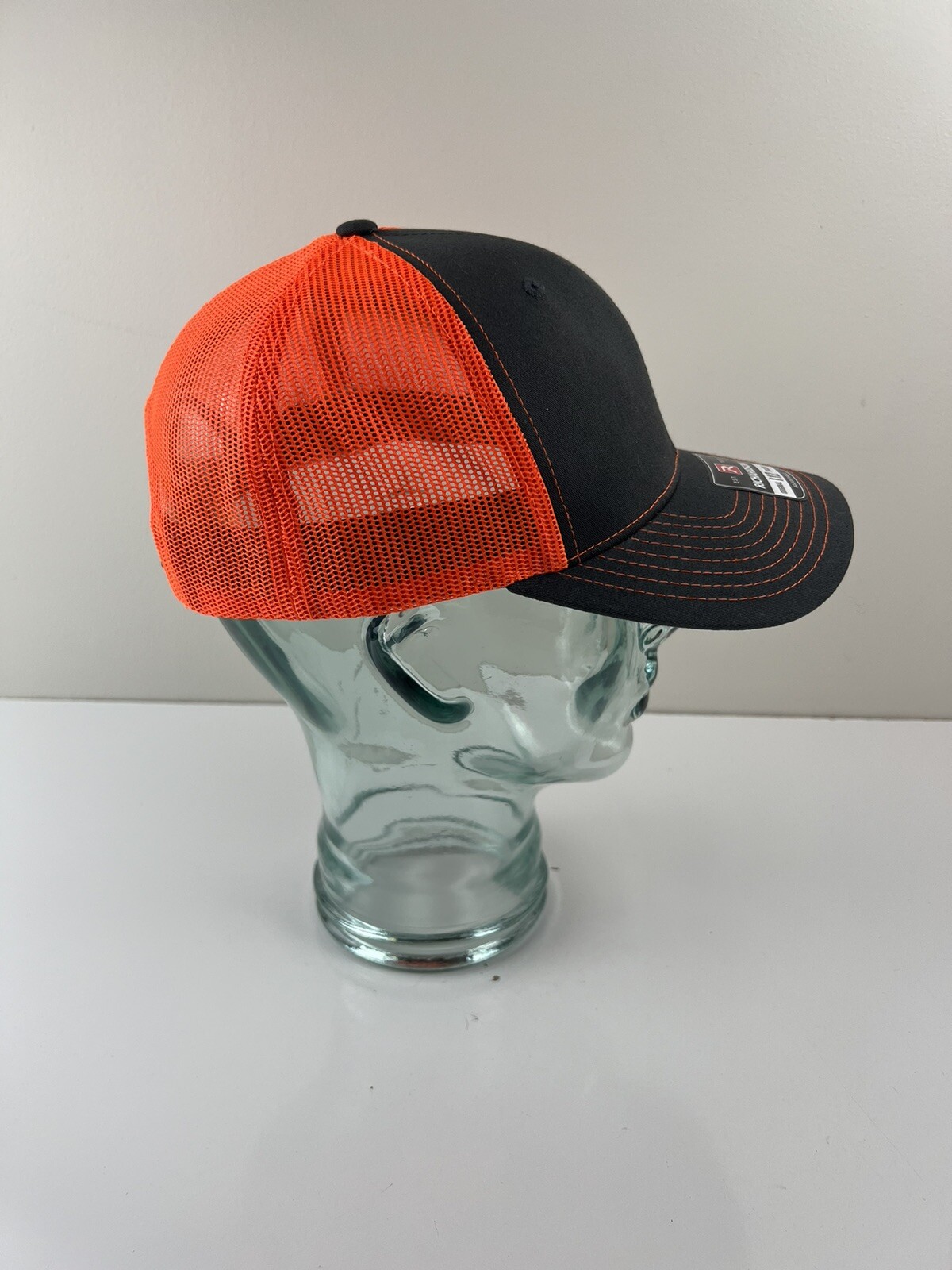 Flexco Orange Mesh Snapback Baseball Cap Hat Orig… - image 7