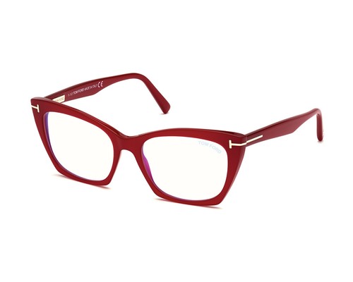TOM FORD Occhiali da Vista FT5709-B 072 Rosso Cat Eye Donna Autentici | eBay