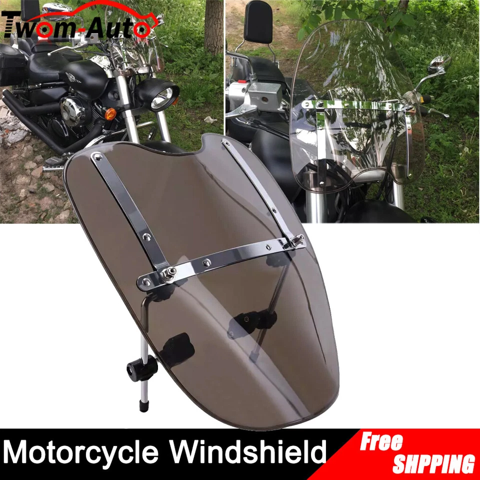 Parabrisas transparente para Harley Sportster Dyna Glide Softail Night Train XL Foto 2 de 4