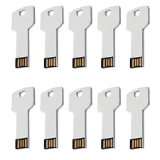 10Pcs/lot 1G 2G 4G 8G 16G 32G Metal Key Model USB 2.0 Flash Drive Thumb Stick US