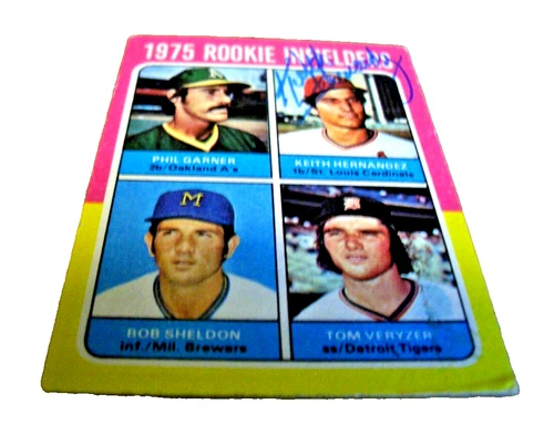 Keith Hernandez - 1975 Topps Rookie Infielders MINI Card # 623 - Autographed