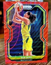 Sue Bird 2021 Panini Prizm Red Wave Prizm #65 LEGEND SEATTLE STORM
