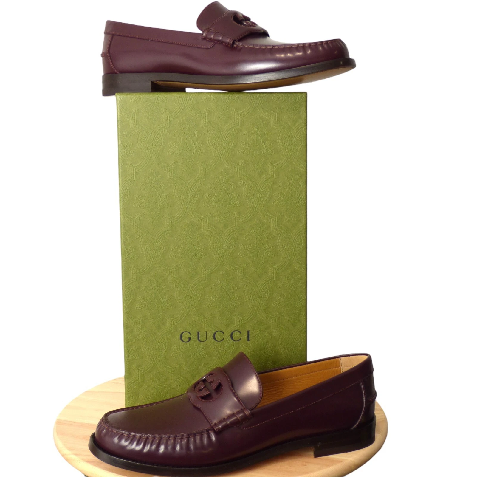 Mocassin ribot marron Millennial GUCCI   NEUF DANS SA BOÎTE, taille US 12 1/2