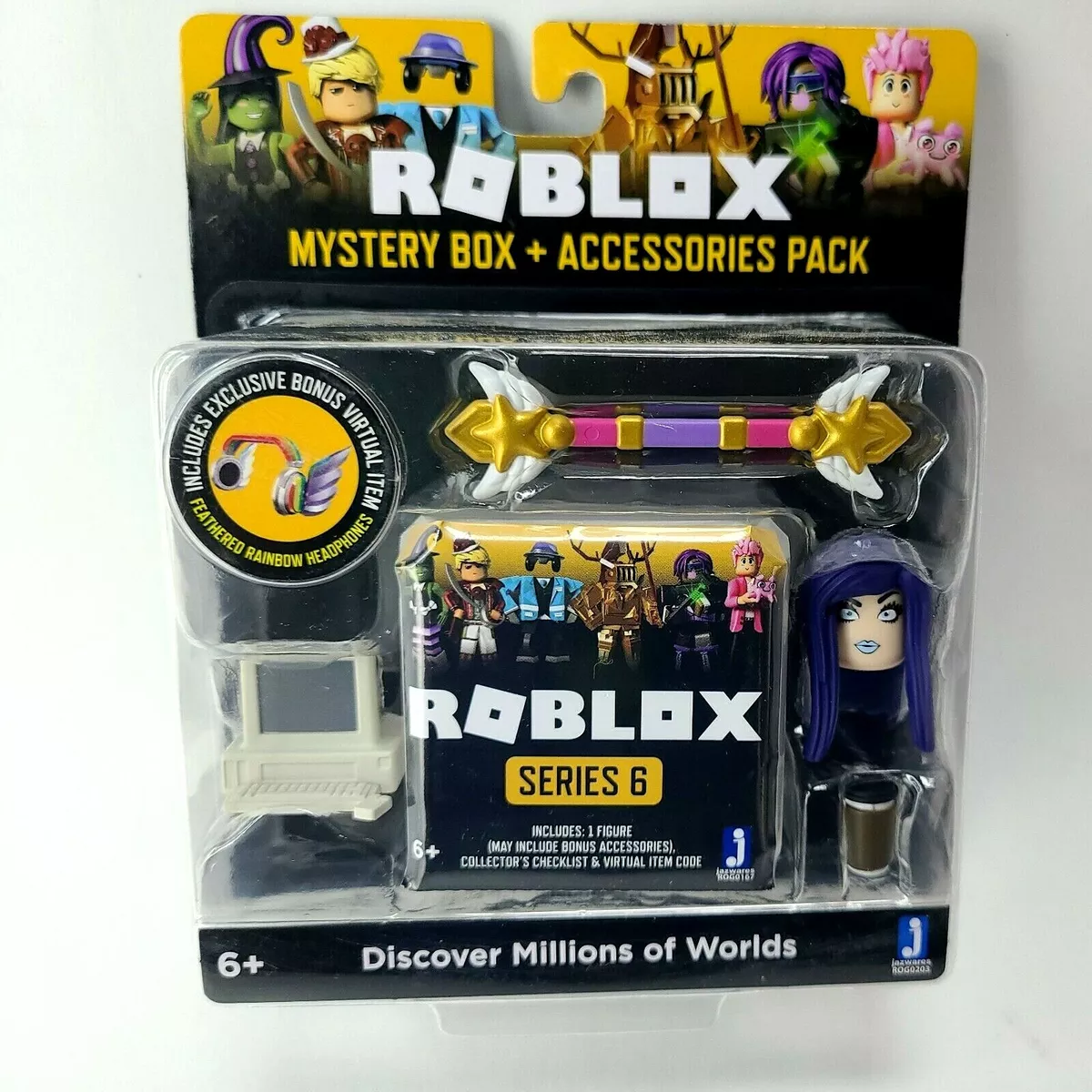 Roblox Mystery Box Accessories pack series 6 Kid toy Apple Mac Mini display  doll