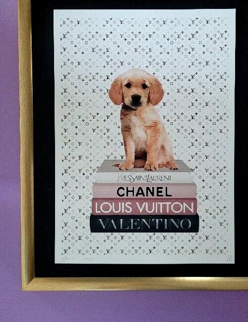 DEATH NYC Firmado a Mano GRAN Impresión Certificado de Autenticidad Enmarcado 16x20 pulgadas Cachorro Perro Fashionista y Foto 3 de 4