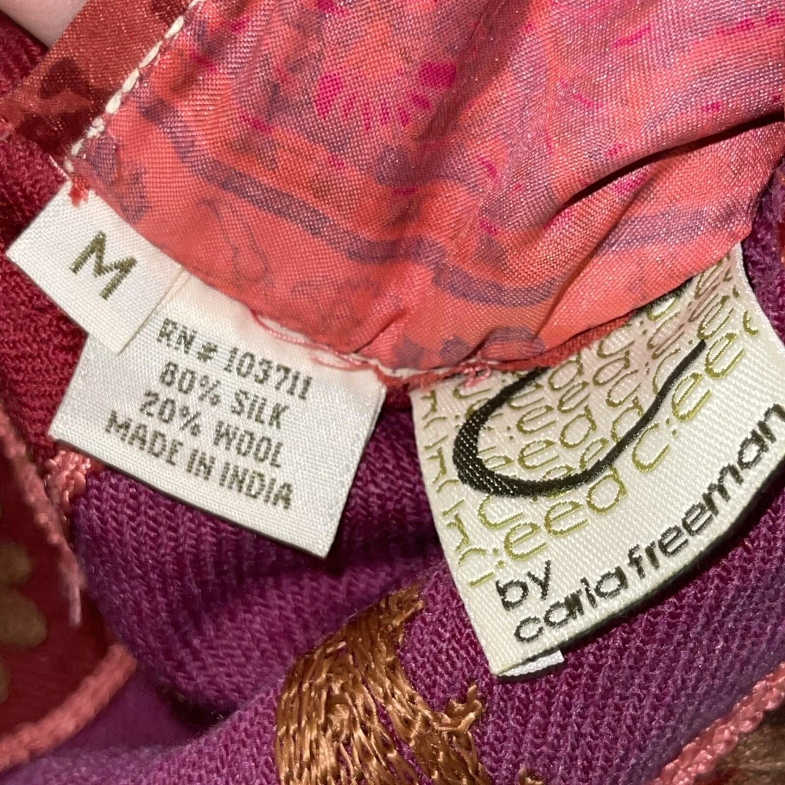 C:eed By Carla Freeman Patchwork Reversible Embro… - image 3