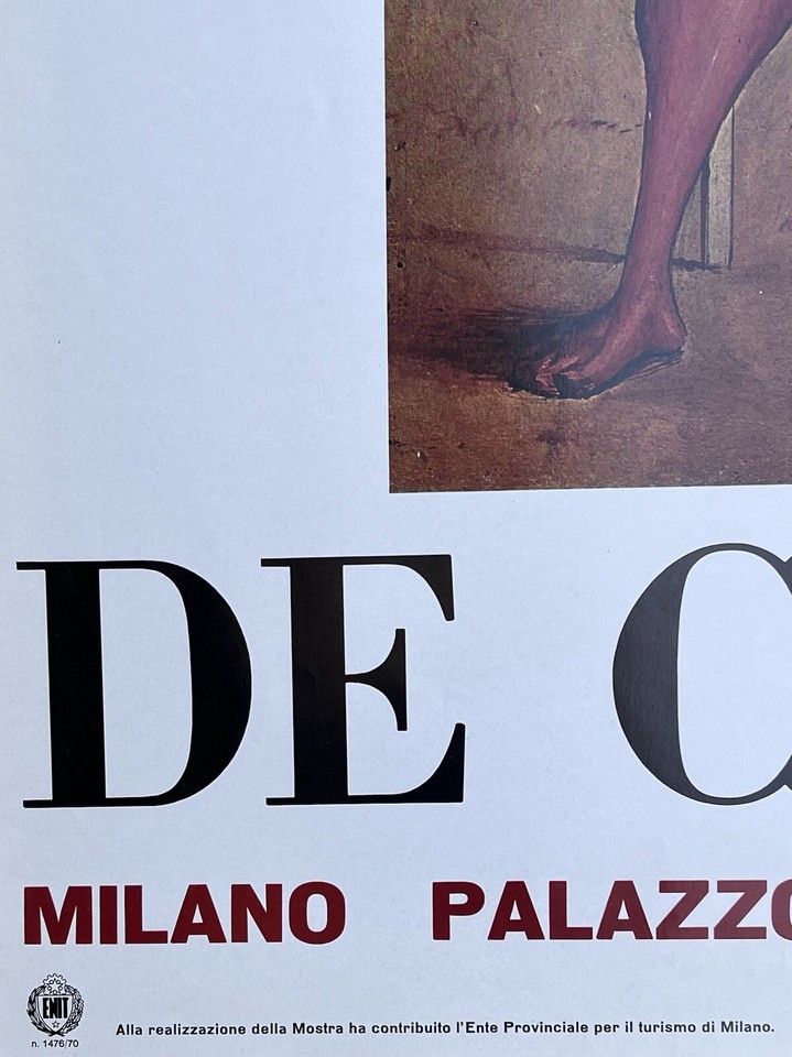 Giorgio De Chirico Manifesto, Palazzo Reale - Milano, 1970 Poster | eBay UK