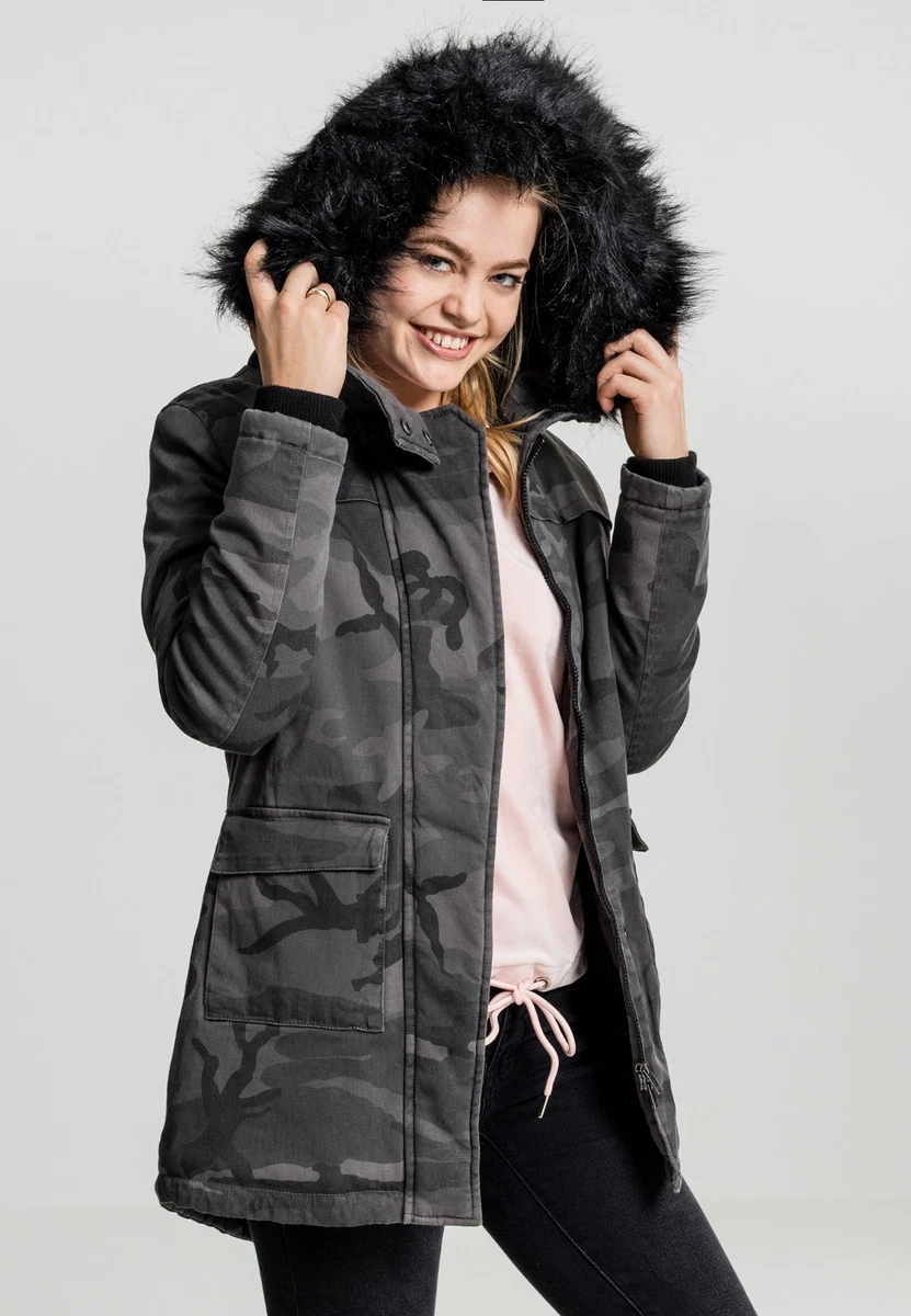 Urban Classics Chaqueta de Mujer Damas Overdyed Camo Parka