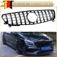 K&uuml;hlergrill Schwarz f&uuml;r Mercedes W176 Mopf 2015-2019 auf Sport-Panamericana GT