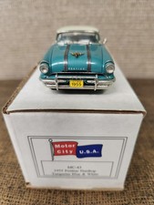 Motor City Usa 143 Mc-42 1955 Pontiac Hardtop - Turquoise White