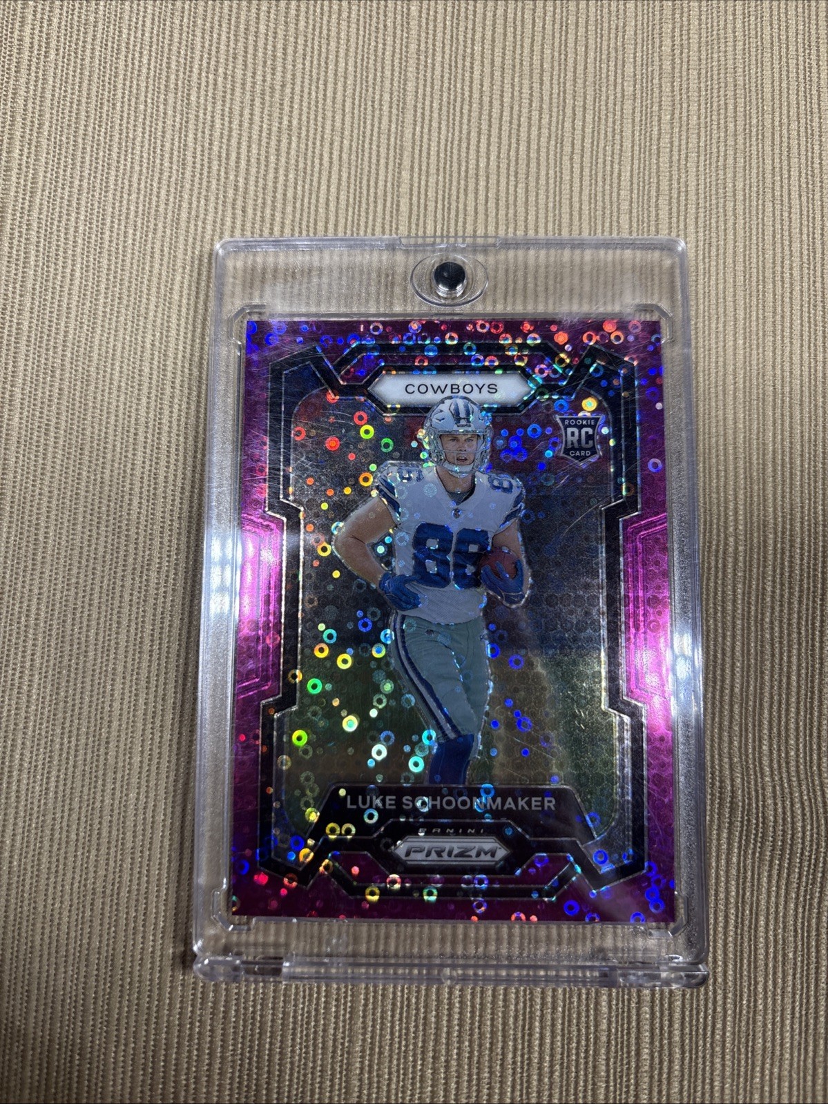 2023 Panini Prizm - Rookies Luke Schoonmaker #325 Purple No Huddle Prizm /35 (RC