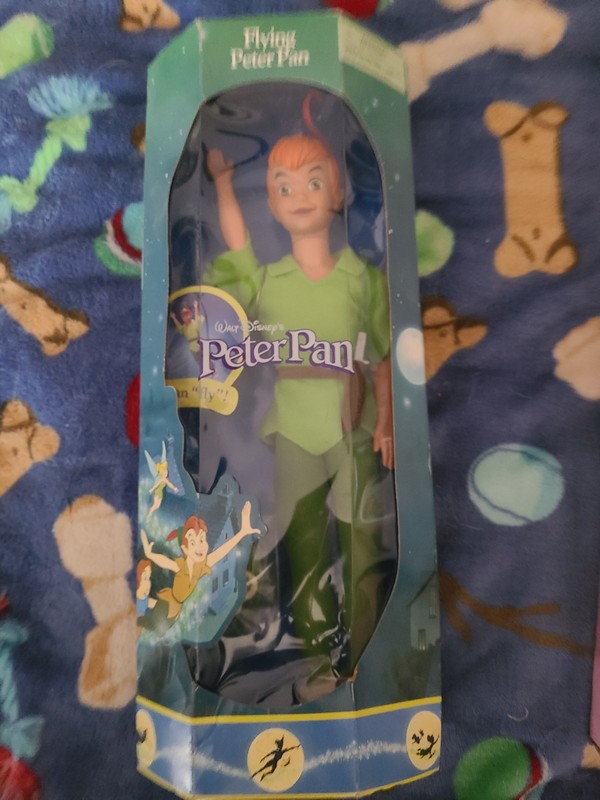 Disney Flying Peter Pan Doll NEW NIB Vintage Mattel 1997 Toy Rare Figure NIB