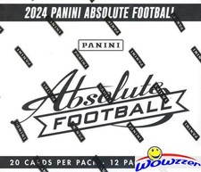 2024 Panini Absolute Football JUMBO FAT CELLO Factory Sealed Box-240 Cards!