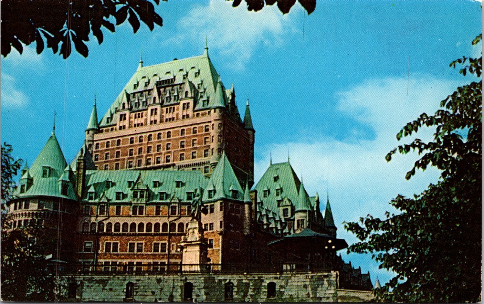 Chateau Frontenac Hotel Quebec City Canada UNP Chrome Postcard Y23