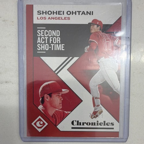2019 Panini Chronicles Second Act for Sho-Time Shohei Ohtani Angels 79/99 Insert