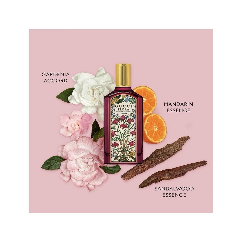 Gucci Flora Gorgeous Gardenia Intense EDP 3.3 fl oz Spray (NUEVO EN CAJA) + Bolsa de Regalo Foto 3 de 3