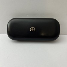 Banana Republic Eyeglass Sunglass Case Only Hinged Clamshell Black Thin 1 1/2x6