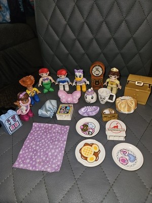 Disney Lego Duplo Princess Figures Toys Big Lot Ariel Beauty Beast Skirts Minnie