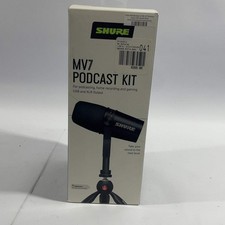 New Shure MV7 Podcast Kit Broadcast Dynamic Microphone MV7-K-BNDL