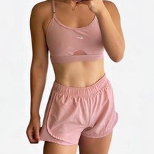 Nike pink sports bra and shorts set in bra M fits like S, short XS fits like S