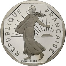 [#1260881] France, 2 Francs, Semeuse, 1994, Paris, Proof, Nickel, MS, Gadoury:54