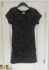 APRICOT Black Full Sequin Bodycon Mini Party Occasion Dress, Size 10 - BNWT