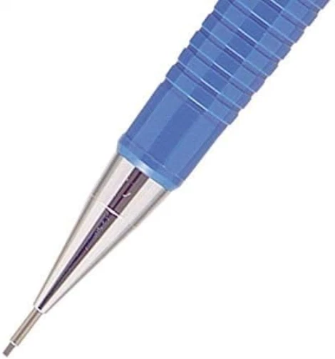Lápis mecânico Pentel P200 Series 0,7 mm chumbo, 1 pacote de 12 lápis, azul - Imagem 3 de 4