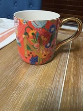 Rifle Paper Co For Anthropologie Monogram Coffee Mug Tea N Christmas Gift 