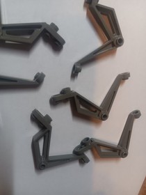 Z-1 Lego Lot 7 Old Dark Gray Insectoid Legs 30211  6919 6837 6905