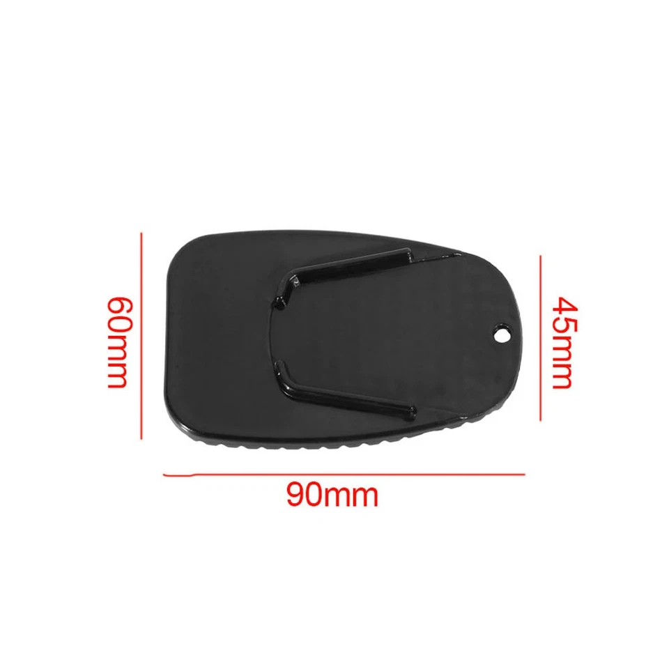 2x/Set Motorcycle Parts Side Kickstand Plate Base Parking Stand Support Pads Mat — 第 2/4 张图片