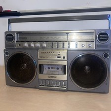 Quasar Gx-3642 BOOMBOX both RADIO / CASSETTE works VINTAGE RARE