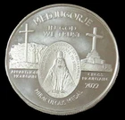 2022 MARY QUEEN OF PEACE 1oz 999 FINE SILVER MIRACULOUS MEDAL MEDJUGORJE ROUND