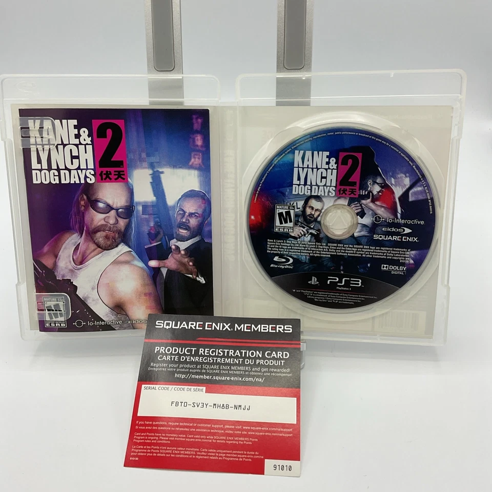 Kane & Lynch 2: Dog Days (Sony PlayStation 3, 2010) C.I.B. CÓDIGO HA SIDO USADO Foto 4 de 4