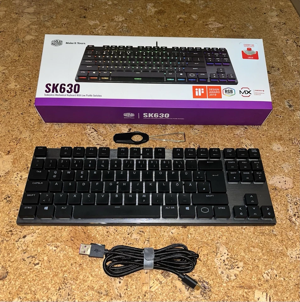 RGB Gaming-Tastatur | „Cooler Master SK630“ | Top Zustand