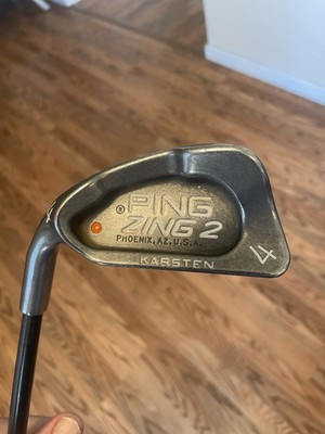 ping zing 2, orange dot, 4 iron. left hand.