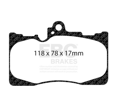 For 2022-2023 Lexus IS500 Brake Pad Set Front EBC 83164HYDZ
