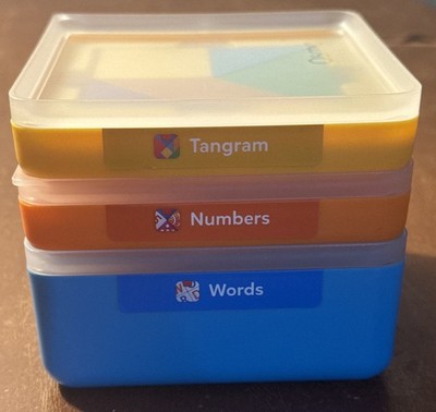 osmo squiggle magic abc, tangram and words pieces