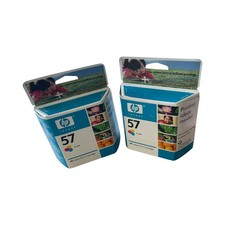 Hp 57 C6657AN Tri-Color Inkjet Print Cartridge 2 PACK Expired