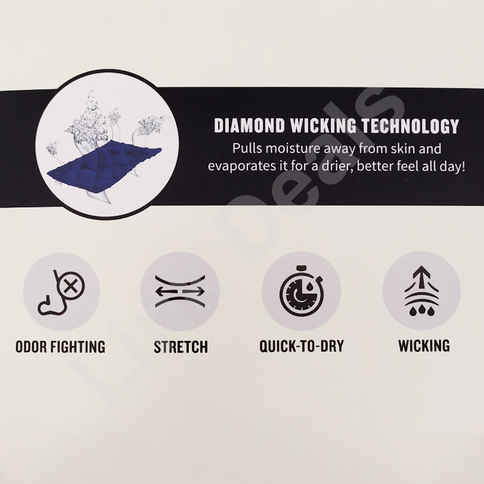 NEW Duluth Trading Buck Naked Boxer Brief Men's MEDIUM Blue Gray Black - 3 Pack