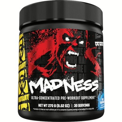 Mutand Madness Pre Workout Booster 225g - Power - Focus - Energy + BONUS  